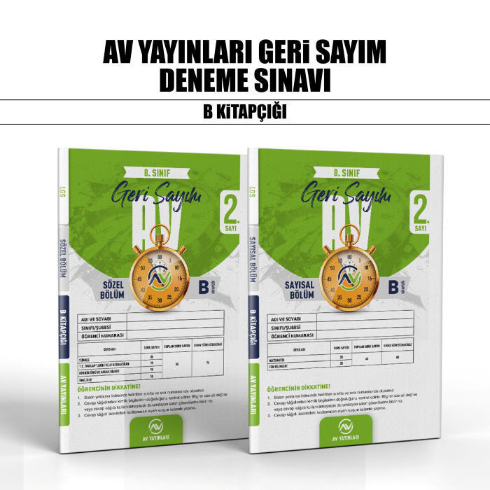 GERİ SAYIM AV YAY 08.SINIF DNM KLB SY/SZ 2-B - 26